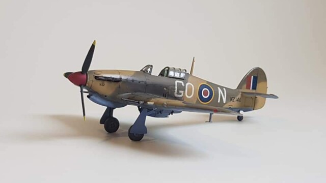 Franc Cvelbar Hurricane in memory of Igor Beran, Commander B. Division 94 of the RAF Group. In this Hurricane he was shot down on November 13, 1943, over Crete.