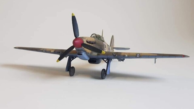 Franc Cvelbar Hurricane in memory of Igor Beran, Commander B. Division 94 of the RAF Group. In this Hurricane he was shot down on November 13, 1943, over Crete.